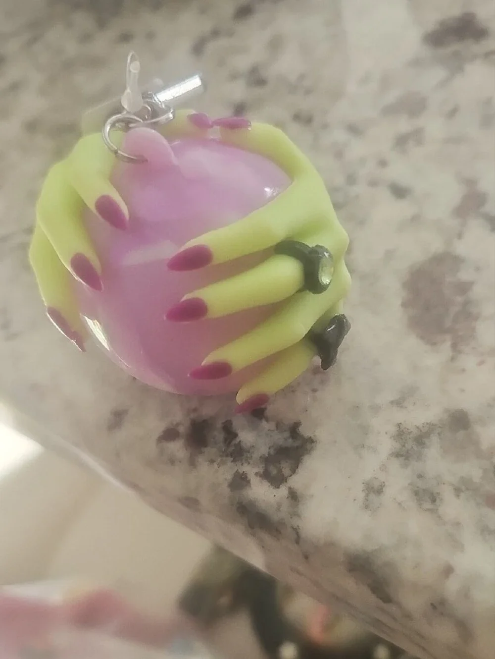 Halloween Cauldron and Candle Keychain Set - Purple, Black, Red, Pink
